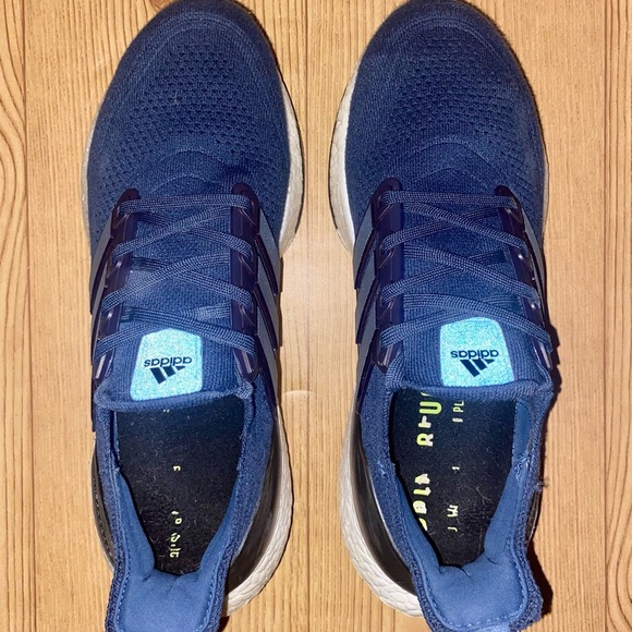 Men\'s Adidas UltraBoost 21 Running Shoes Core Black / White Sz 8.5 FY0378 EUC main image 7